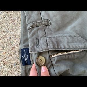 American Eagle Green Khakis